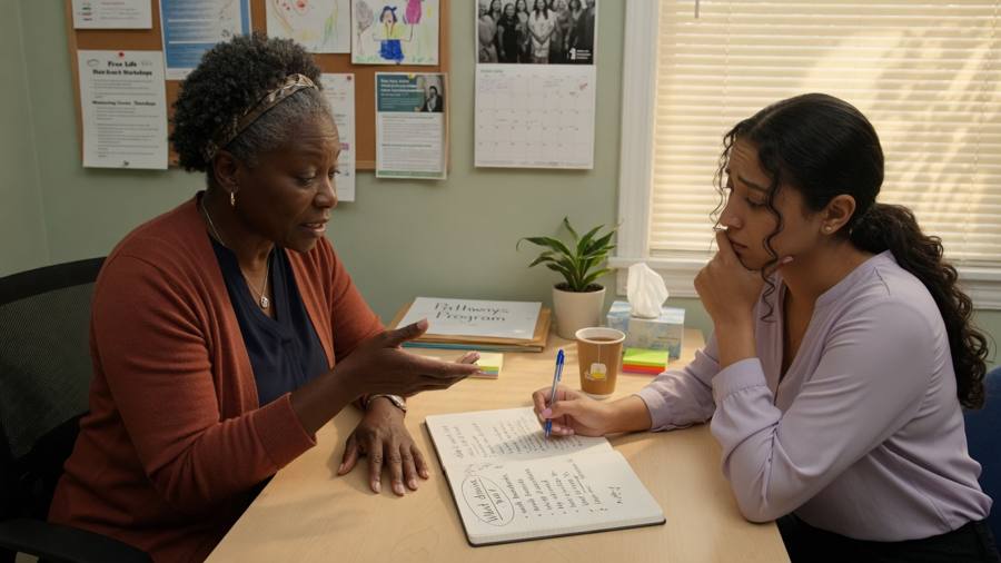 One-to-one mentoring and life-skills coaching session